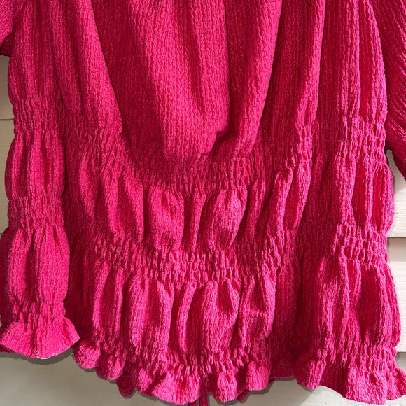 ANTHROPOLOGIE Pilcro cinched puff sleeve peasant top - Picture 12 of 13